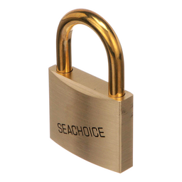 Seachoice Solid Brass Padlock, 2 in., Set of 3 Keyed Alike thumbnail-1