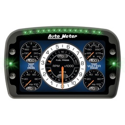 Autometer Racing Instrument Display Color LCD Including Shift and Alarm Lights Datalogging CD7 thumbnail-0