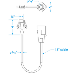 Seachoice 7 Way Trailer Connector thumbnail-2