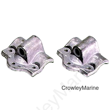 Oarlock Sockets, 9/16",Pair