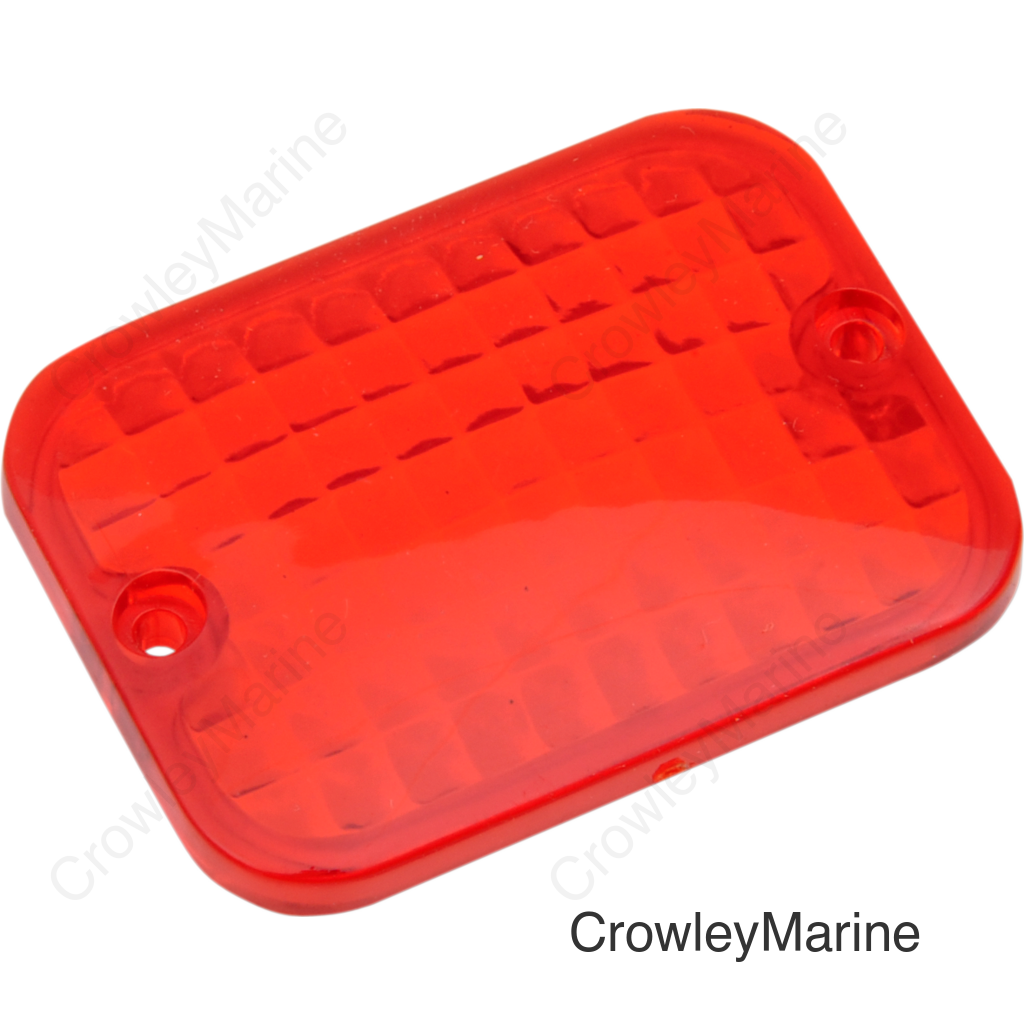 LENS REPL RECTANGULAR RED