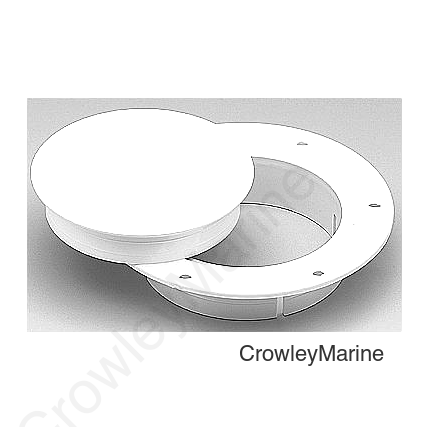 Marinco Snap-In Deck Plate, White