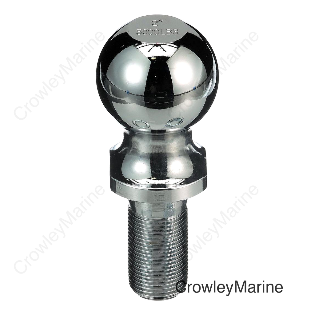 Seachoice Trailer Ball, 2 in., 3/4 X 2-5/16 in. Shank, 3,500 Lb. Capacity, Chrome Finish