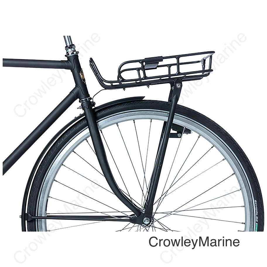 Basil Portland Front Rack Aluminum Black