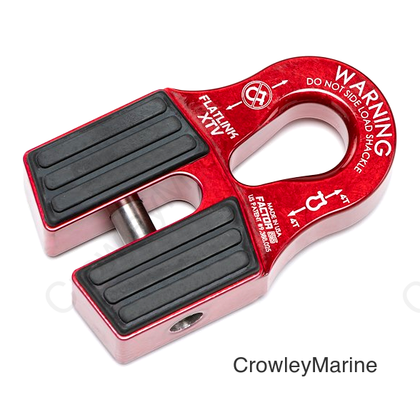 FLATLINK XTV WINCH SHACKLE RED