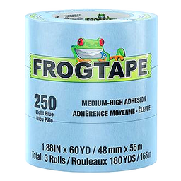 Shurtape 105330 Frogtape® 250 Blue Performance Grade Masking Tape, 3" x 180', Blue
