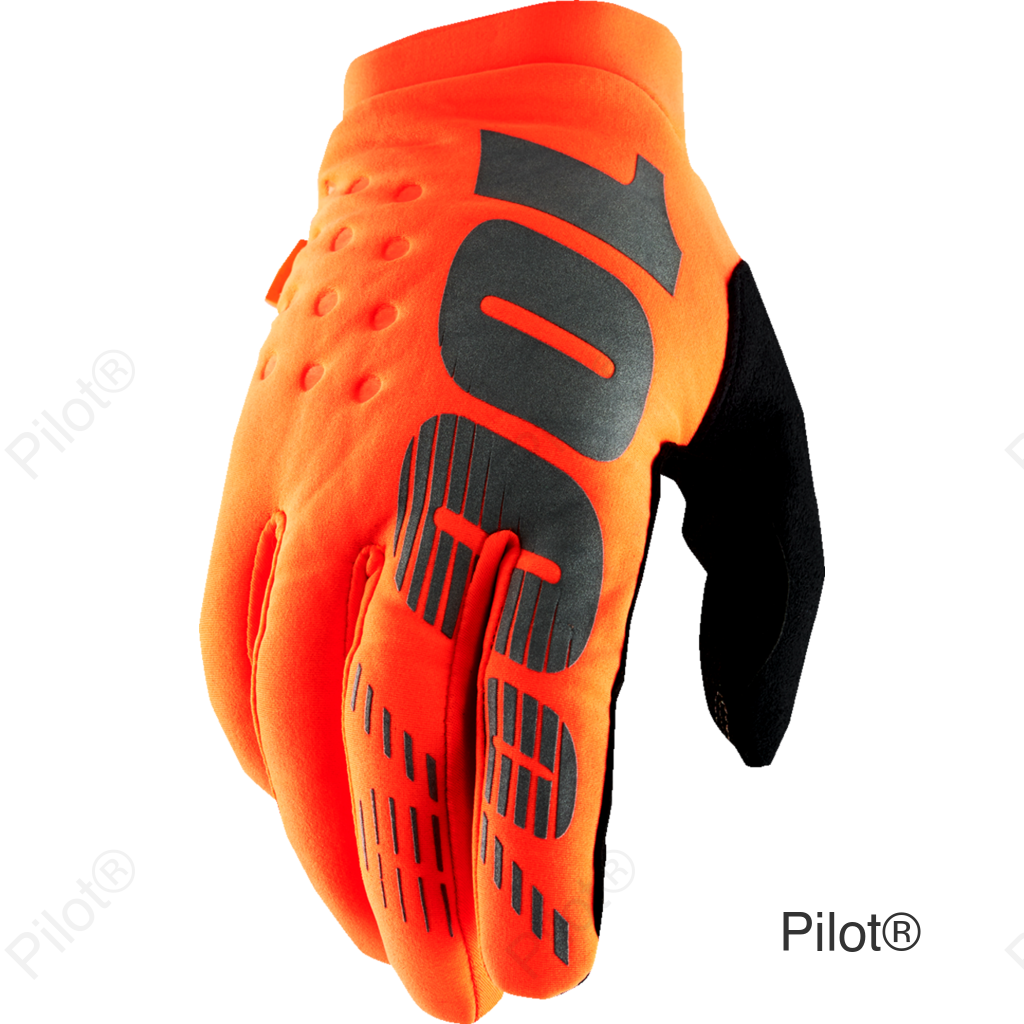 Brisker Gloves - Fluo Orange/Black - Small