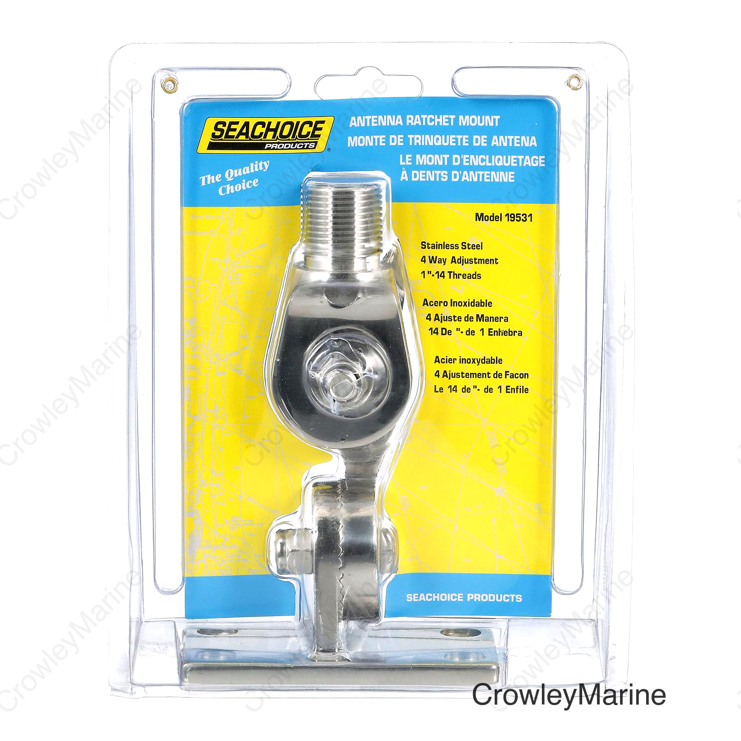 Seachoice Antenna Ratchet Mount Stainless Steel