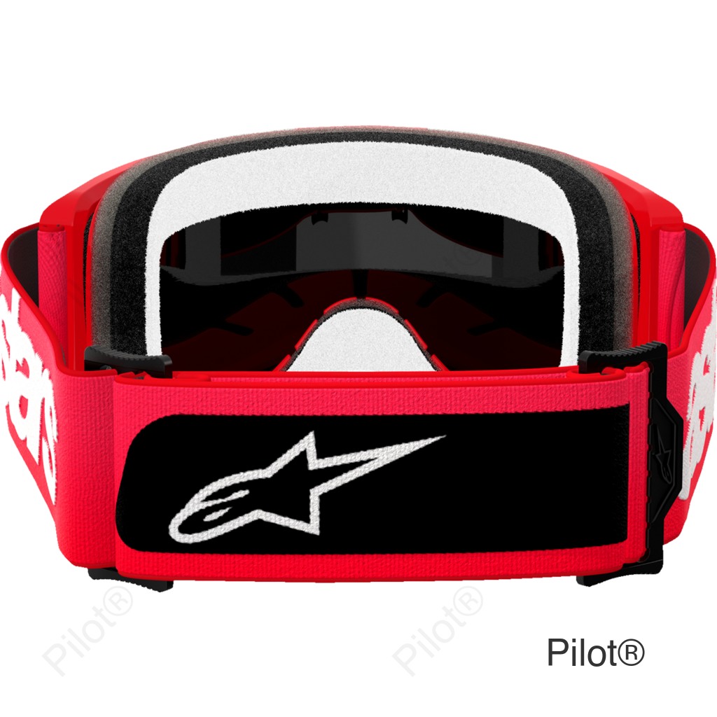 Vision 5 Goggle - Blaze - Red - Gold Mirror
