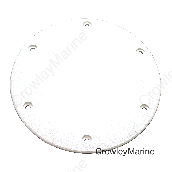 T-H Marine Designer Series Screw Down Deck Plate 6" OD, Polar White