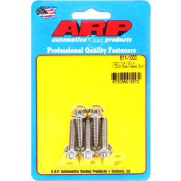ARP 1/4in x 20 - 1in UHL 12pt SS Bolt Kit (5/pkg)