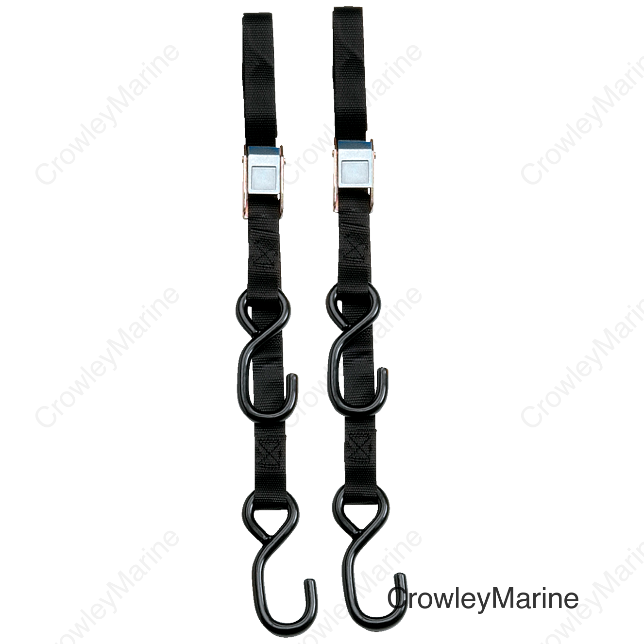 TIE DOWN 1.5"STD BLK PR