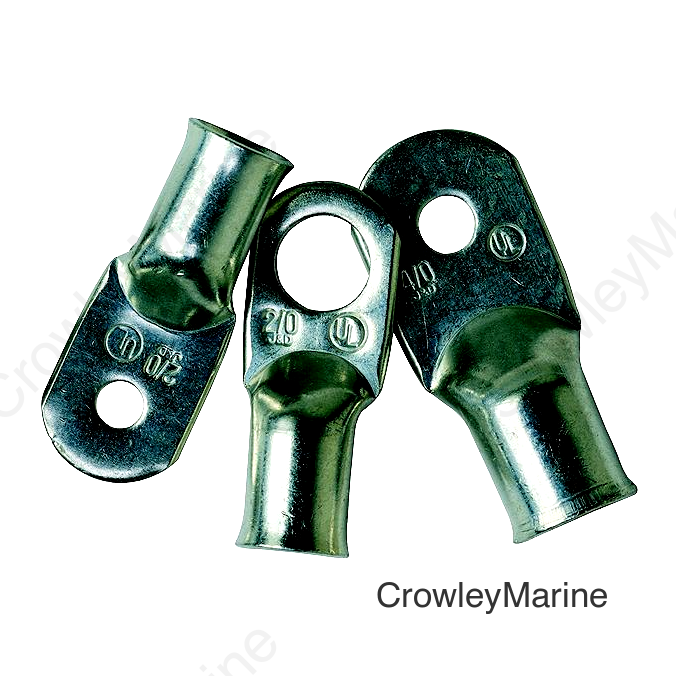 Ancor 242254 Marine Grade™ Tinned Battery Lugs, 1/4" Fastener, #4 Cable, 25/Pk