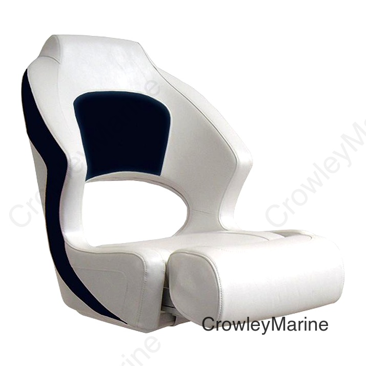 Springfield Deluxe Sport Flip Up Seat, White/Navy
