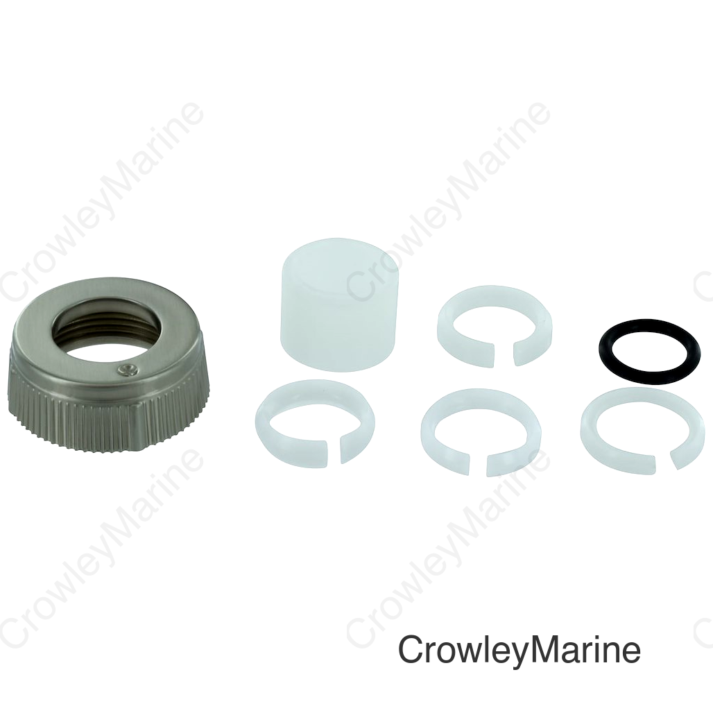 SPOUT NUT KIT  BN  2 HNDL
