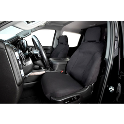 Covercraft 21-23 Chevrolet Tahoe Polycotton SeatSaver Custom Front Row Seat Covers - Charcoal