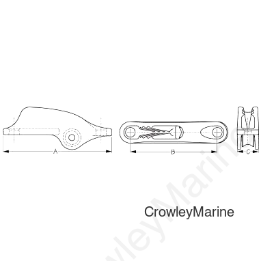 CL834 F/CL253 TRAPEZ E CLEAT (008340-1)