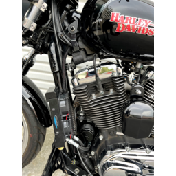 Side Mount Oil Cooler Kit - Naked Black - Sportster thumbnail-2