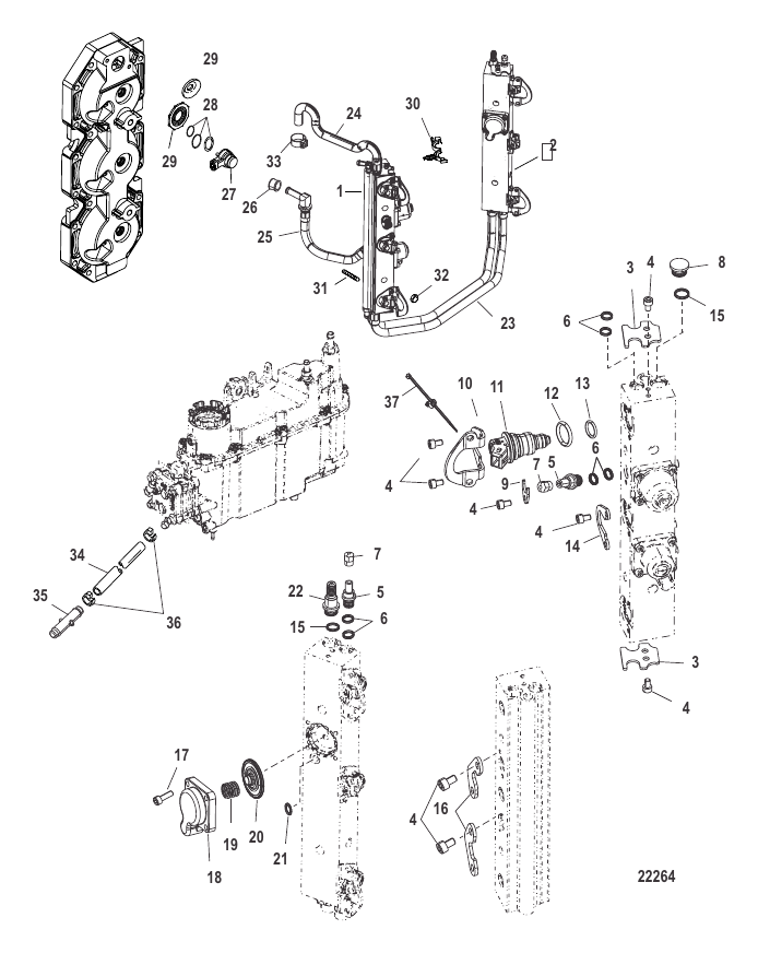 Serial Range Outboard 3.0L DSI (Diesel Spark Ignition) - 1E052967 & Up - Fuel System