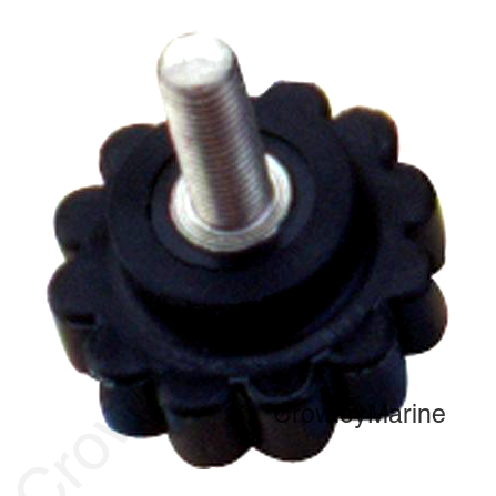 BIMINI TOP HEAD SCREW BLK 1/4-28