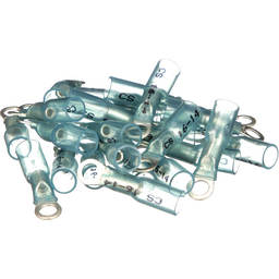 Seachoice Marine Grade Heat-Shrinkable Ring Terminal, Fits #10 Stud, 16-14 Wire Range, Blue, Pack of 25 thumbnail-3