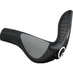 Ergon GP4 Grips - Black/Gray Lock-On Large