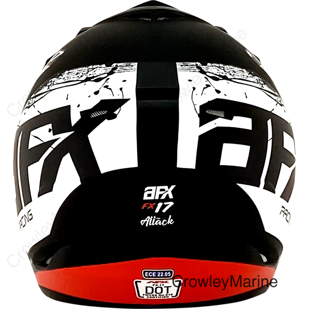 FX-17 Helmet - Attack - Matte Black/Red - 4XL