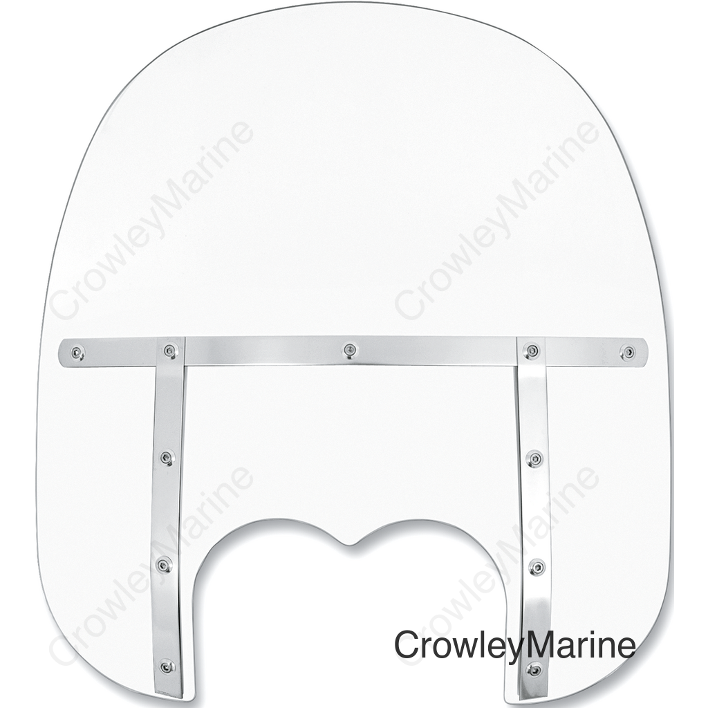 Fats Windshield - 17" - Clear - FXDF