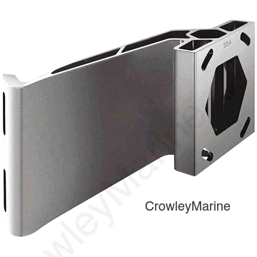 4" Rise, 5" Setback, Starboard, White
