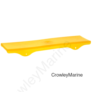 Keel Pad 3.5"x15" Fits 3"Cross Beam Amber PVC (404916)