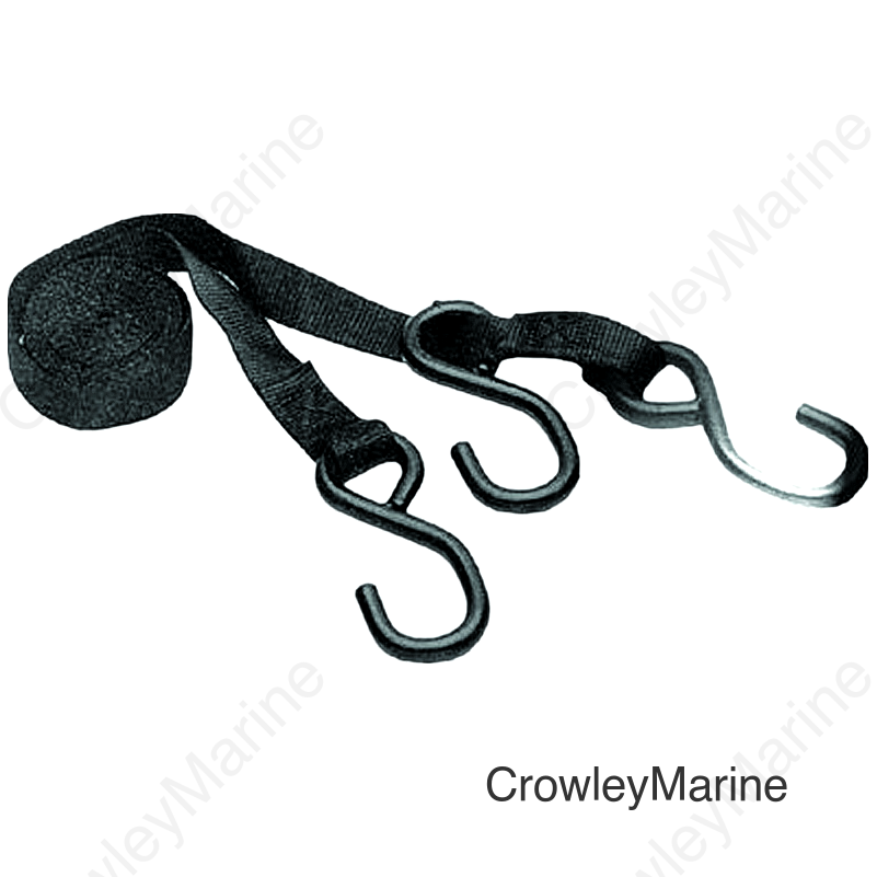 3 HOOK TOW STRAP 1" X 12'