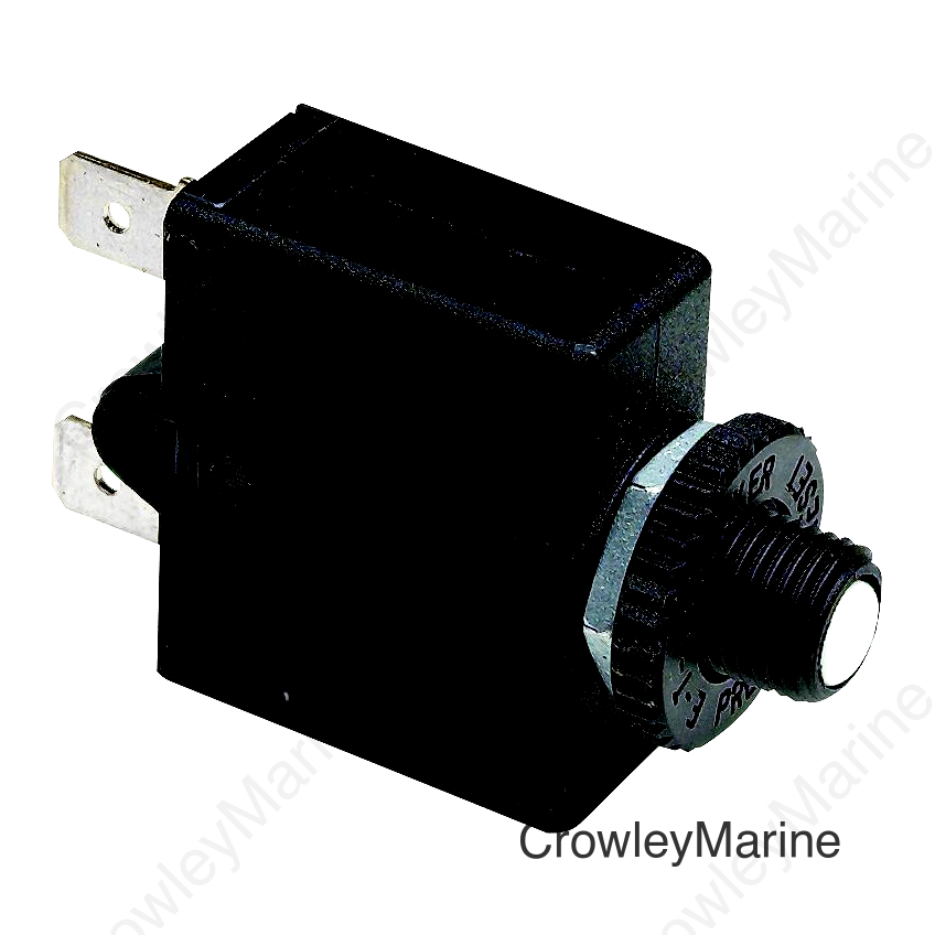 Seachoice Circuit Breaker, Push to Reset, 30 Amp