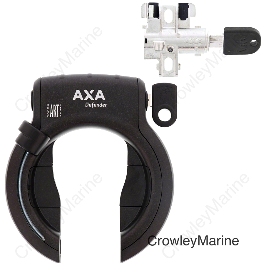 AXA Defender Ring Lock w/Bosch Battery Pack Lock - Tube Style