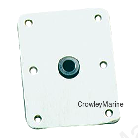 Springfield KingPin 7" x 7" Square Aluminum Base, Satin Finish