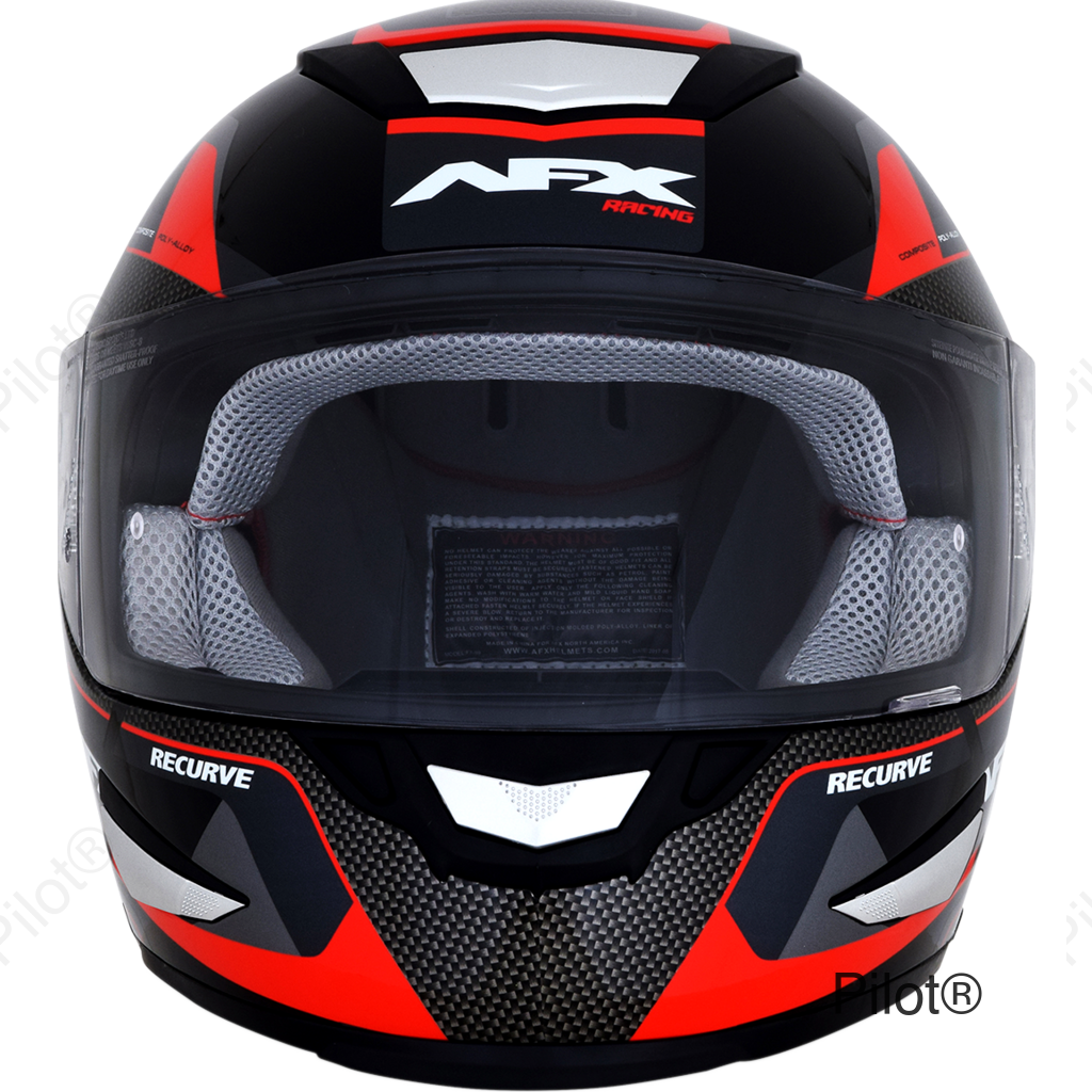 FX-99 Helmet - Recurve - Black/Red - Small