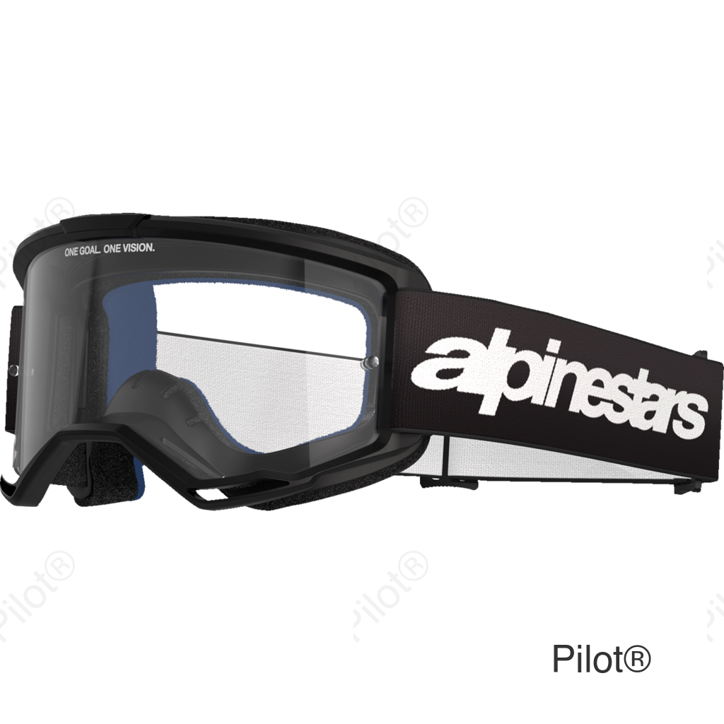 Vision 3 Goggle - Wordmark - Black - Clear
