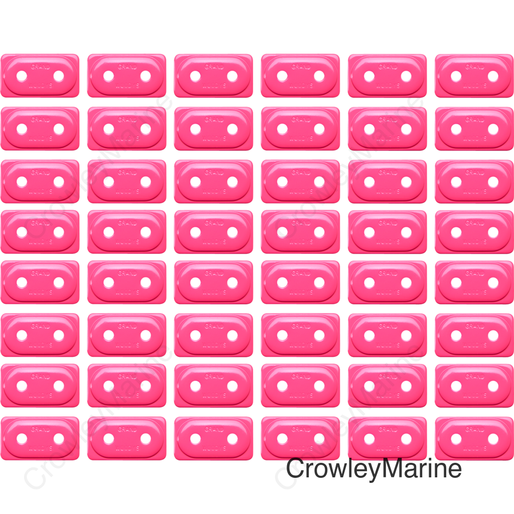 Support Plates - Pink - Double - 48 Pack