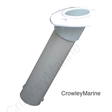 Seachoice 30 Degree Plastic Rod Holder With White Flange