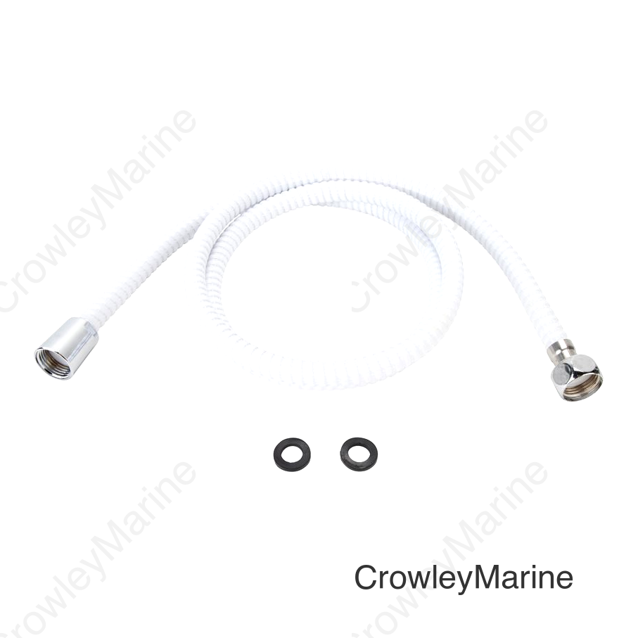 60" SHOWER FLEX HOSE (WHITE)