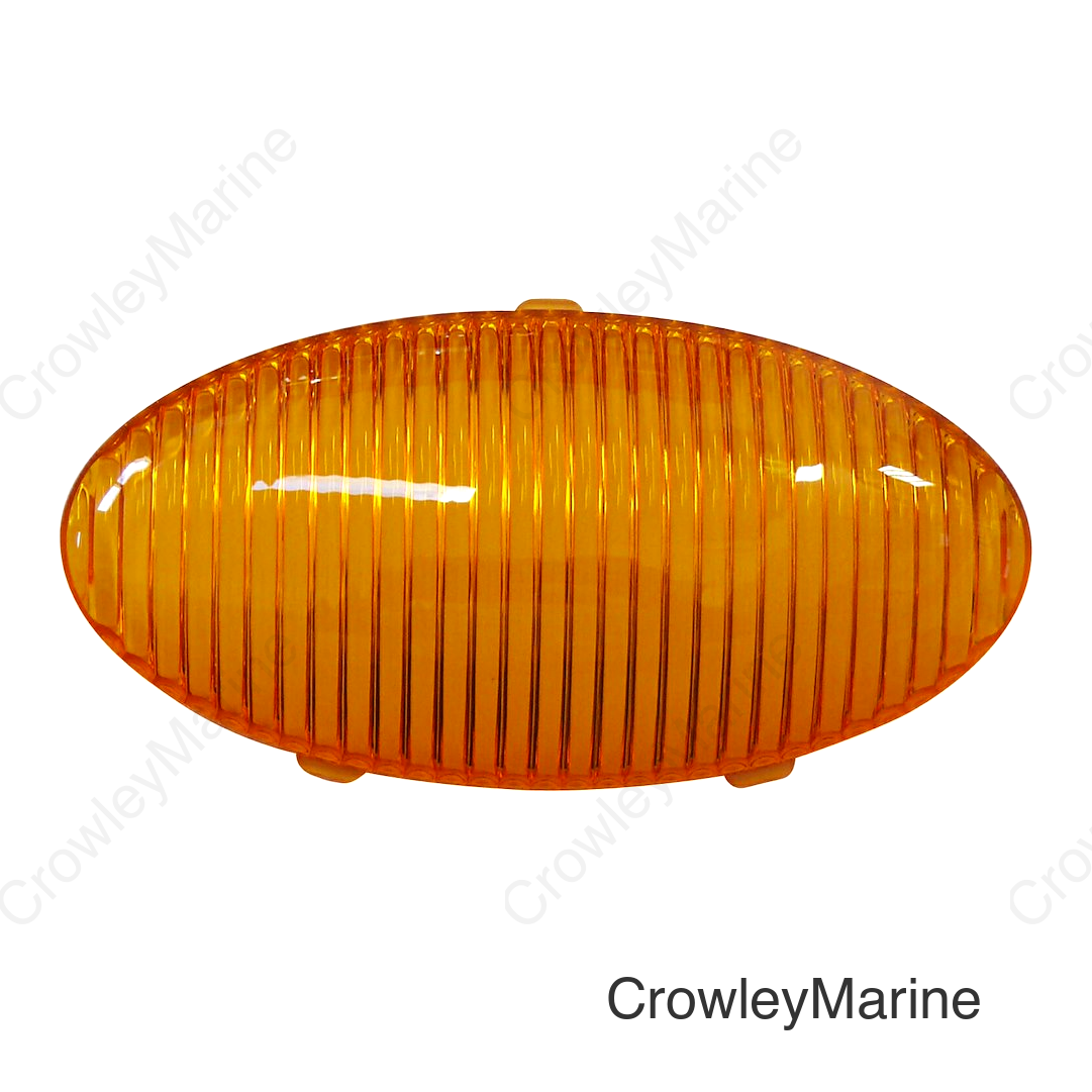 Valterra DG71263VP Porchlight Replacement Lens, Oval, Amber