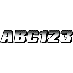 Hardline Boat Lettering Registration Kit 3 in. - 300 White/Black