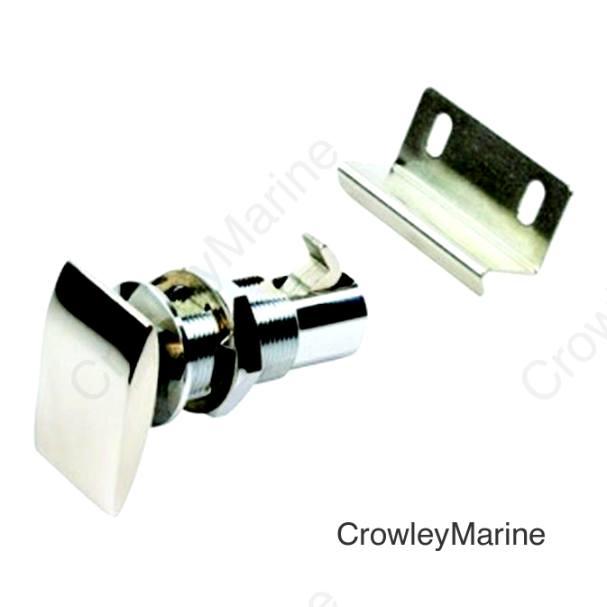 Seadog 225420-1 Push Button Cabinet Latch, Rectangular