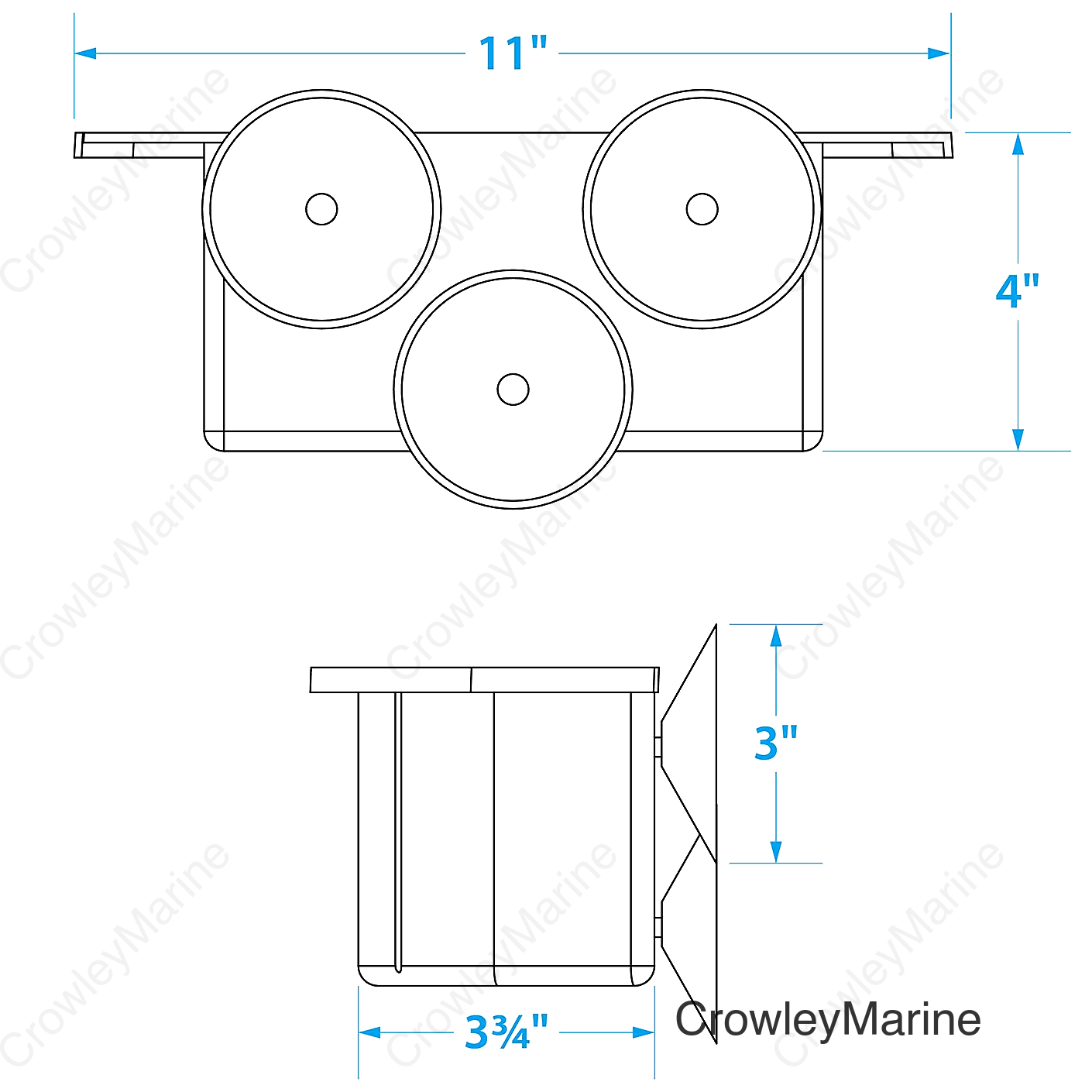 Seachoice Cockpit Organizer w/ 3 Suction Cups to Mount on Any Flat Service on Boat