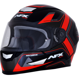 FX-99 Helmet - Recurve - Black/Red - Small thumbnail-4