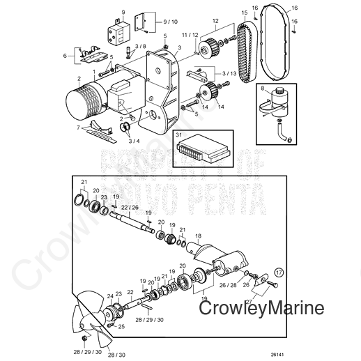 Tooth Belt - Volvo Penta (41100291)