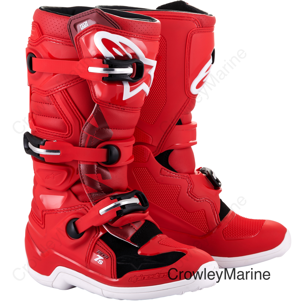 Youth Tech 7S Boots - Red - US 7