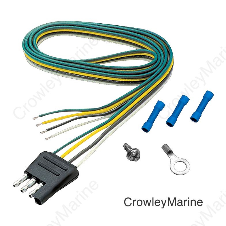 4-Way Flat Trailer Harness 48"
Trailer Side