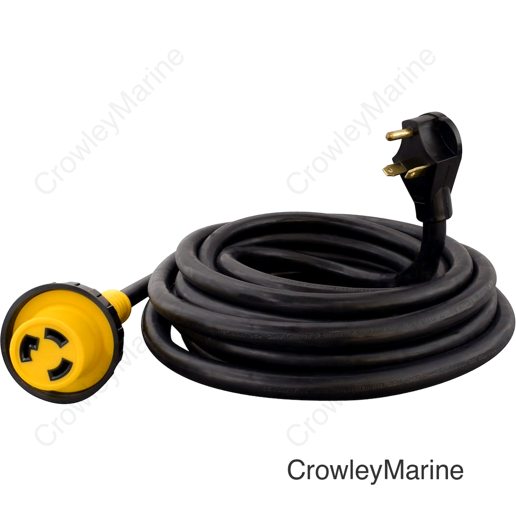 30A 25' DETACH CORD  BLACK  BULK