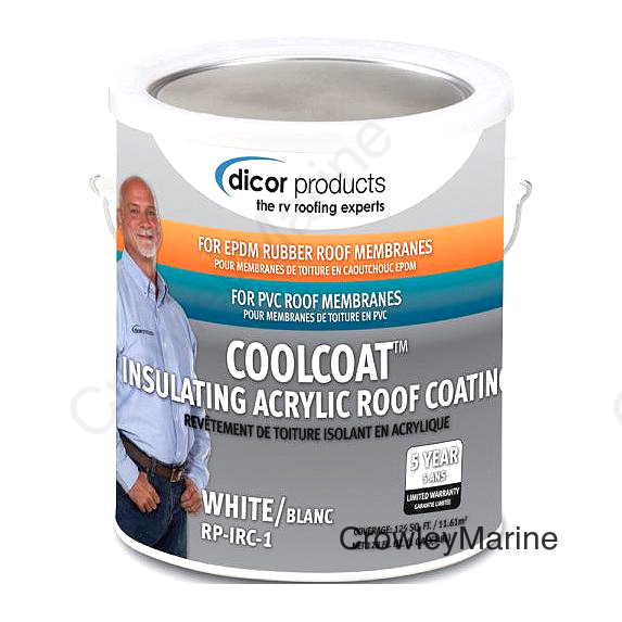 Dicor Cool Coat™ Insulating Roof Coating, White, Gal.