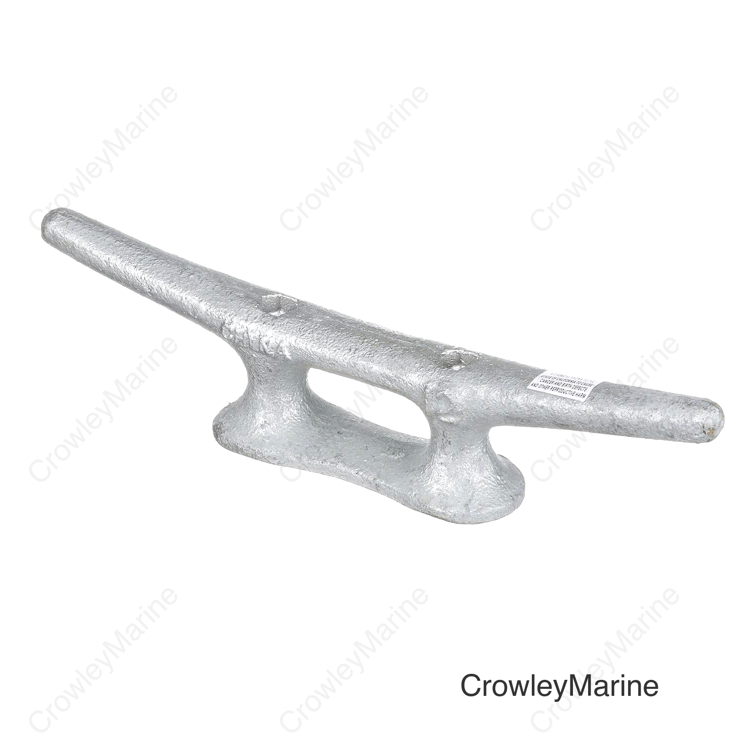 Seachoice Open Base Dock Cleat, Galvanized Gray Iron, 12 In.